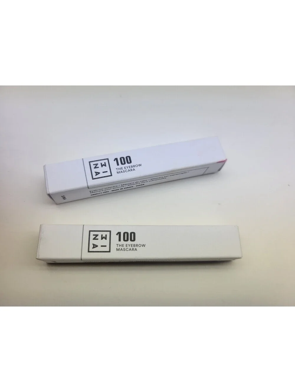 3INA MAKEUP The Eyebrow Mascara 100 Transparent 4mL Travel Sz **Lot of 2** READ